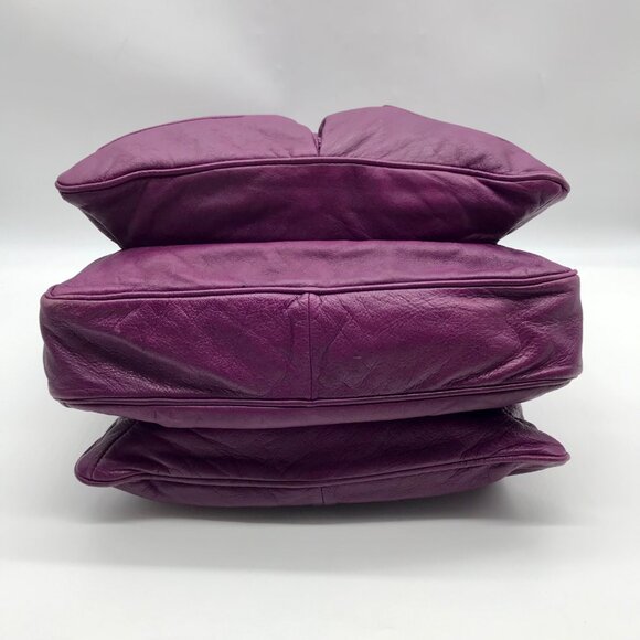 Marc Jacobs Purple Leather Totally Turnlock Teri Tote Bag - Picture 5 of 11